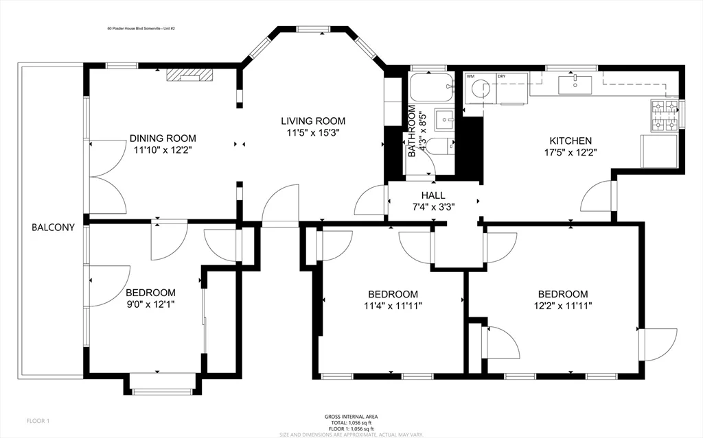 3 bed, 1 bath apartment for rent at 60 Powder House Blvd Unit 2, Tufts — photo 42 of 42