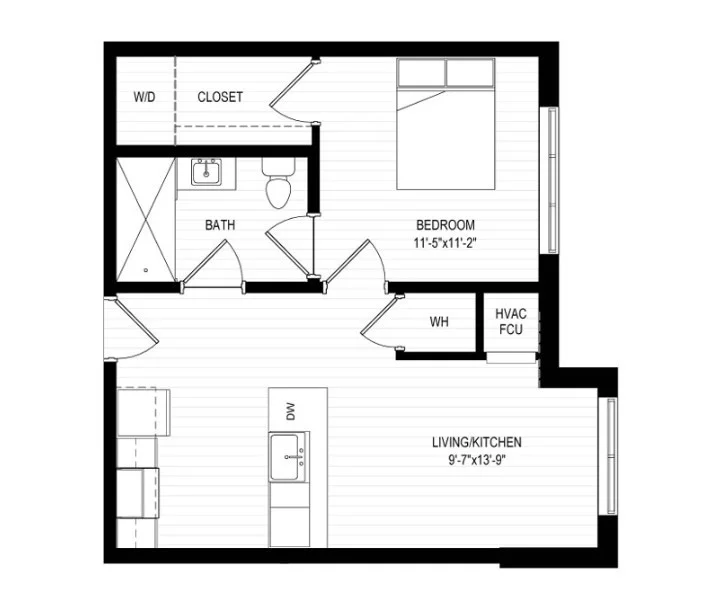 1 bed, 1 bath apartment for rent at 600 Broadway Unit 517, Everett — photo 8 of 25