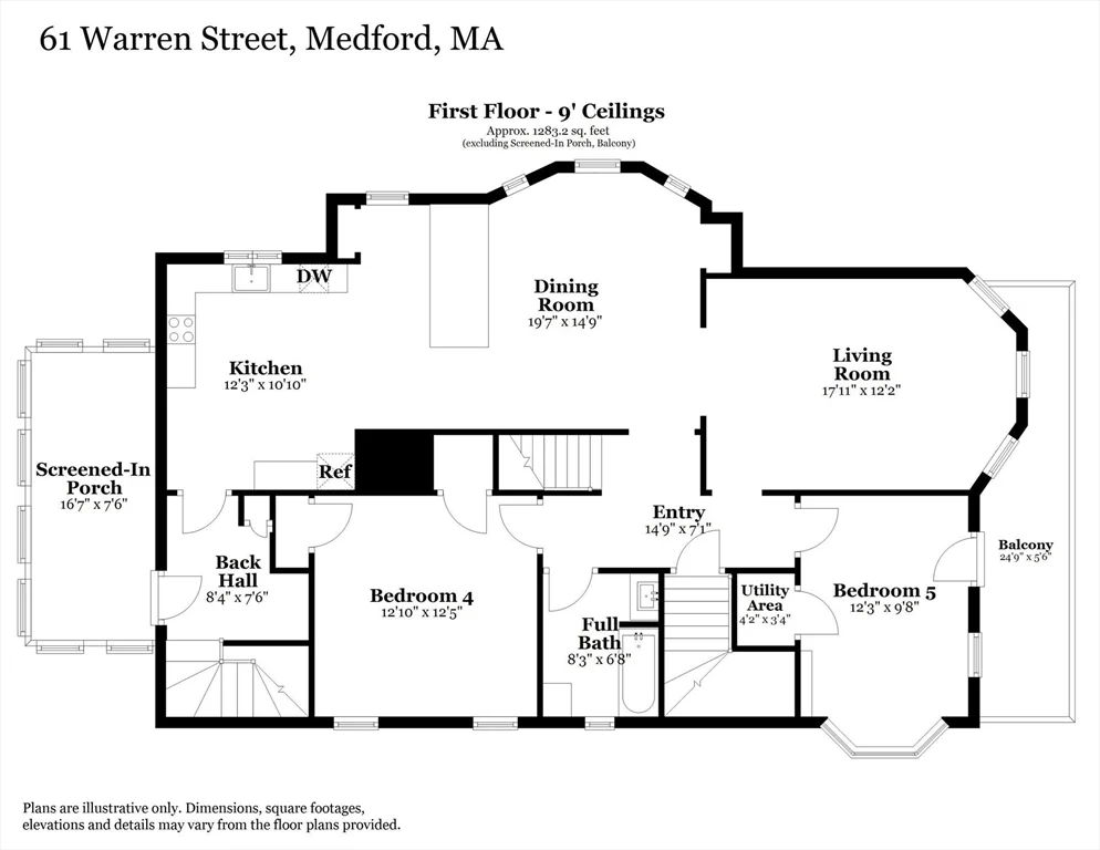 4 bed, 3 bath apartment for rent at 61 Warren St Unit 2, West Medford — photo 40 of 41