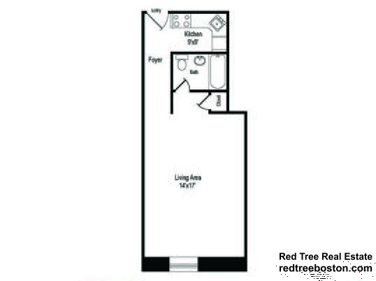 Studio bed, 1 bath apartment for rent at 62 Boylston St Unit 822, Midtown — photo 1 of 5