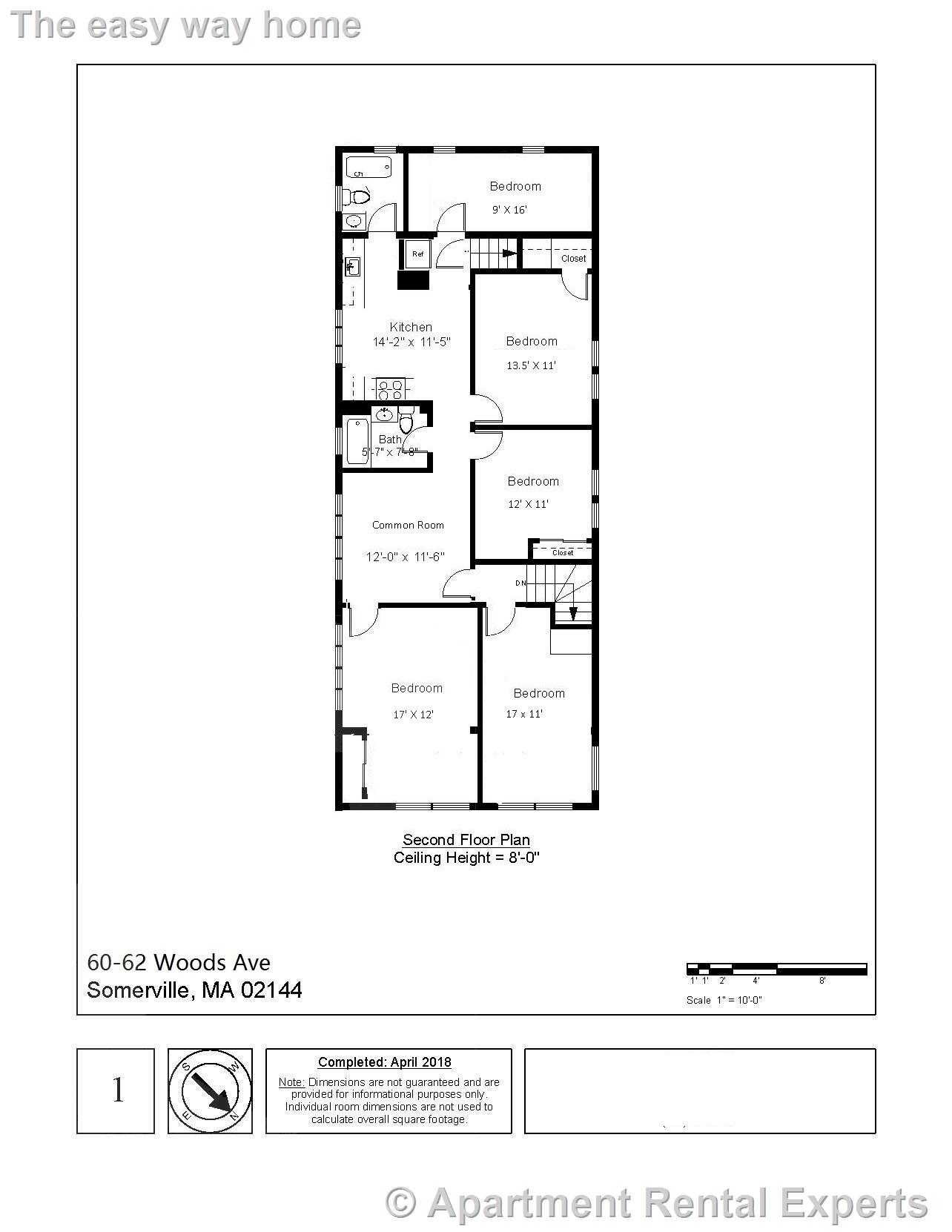 5 bed, 2 bath apartment for rent at 62 Woods Ave Unit 2, Tufts — photo 28 of 28