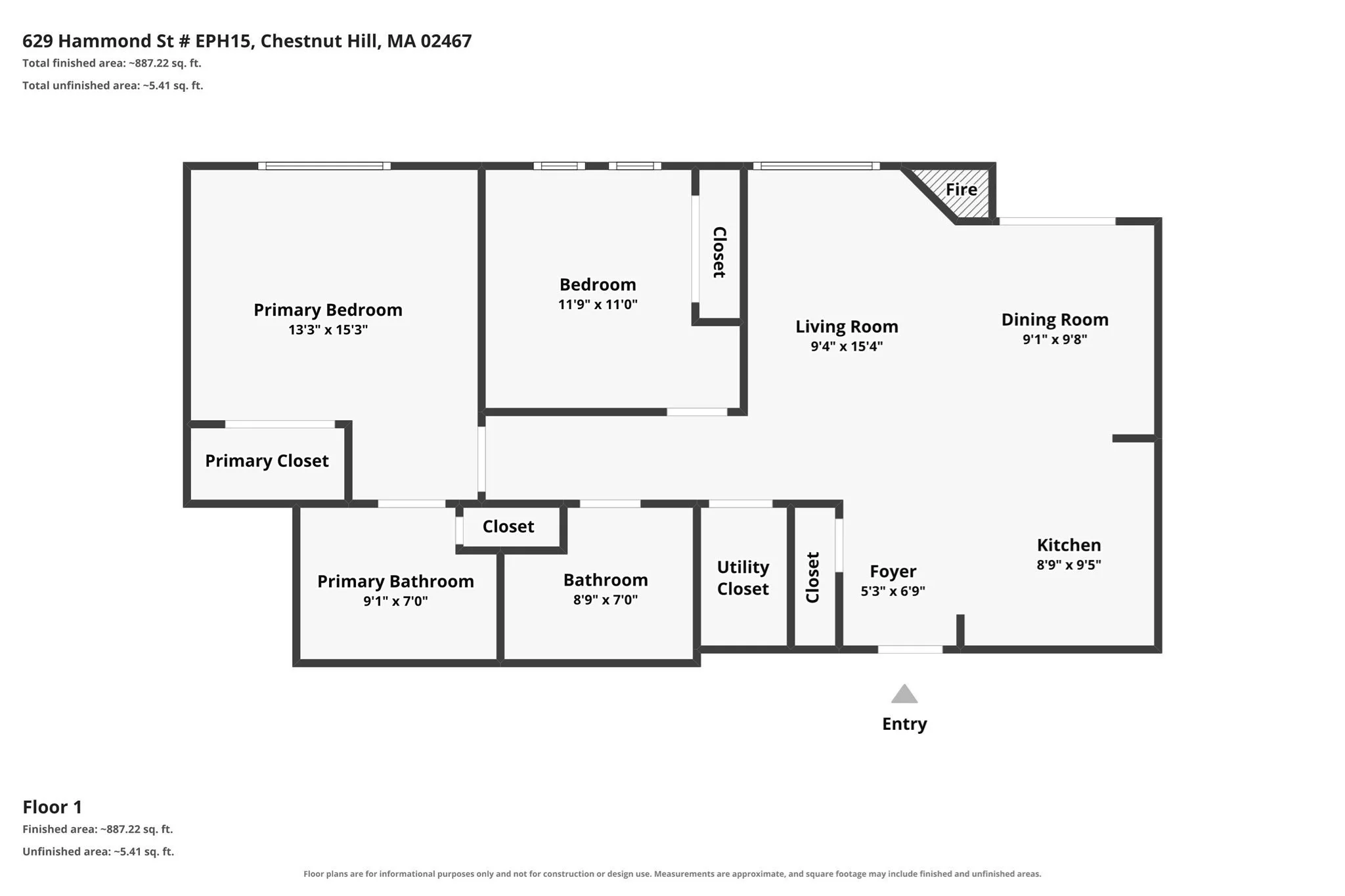 2 bed, 2 bath apartment for rent at 629 Hammon St Unit EPH15, Chestnut Hill — photo 28 of 28