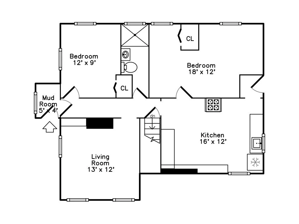 2 bed, 1 bath apartment for rent at 63 Catherine St Unit 65, Jamaica Plain — photo 3 of 10