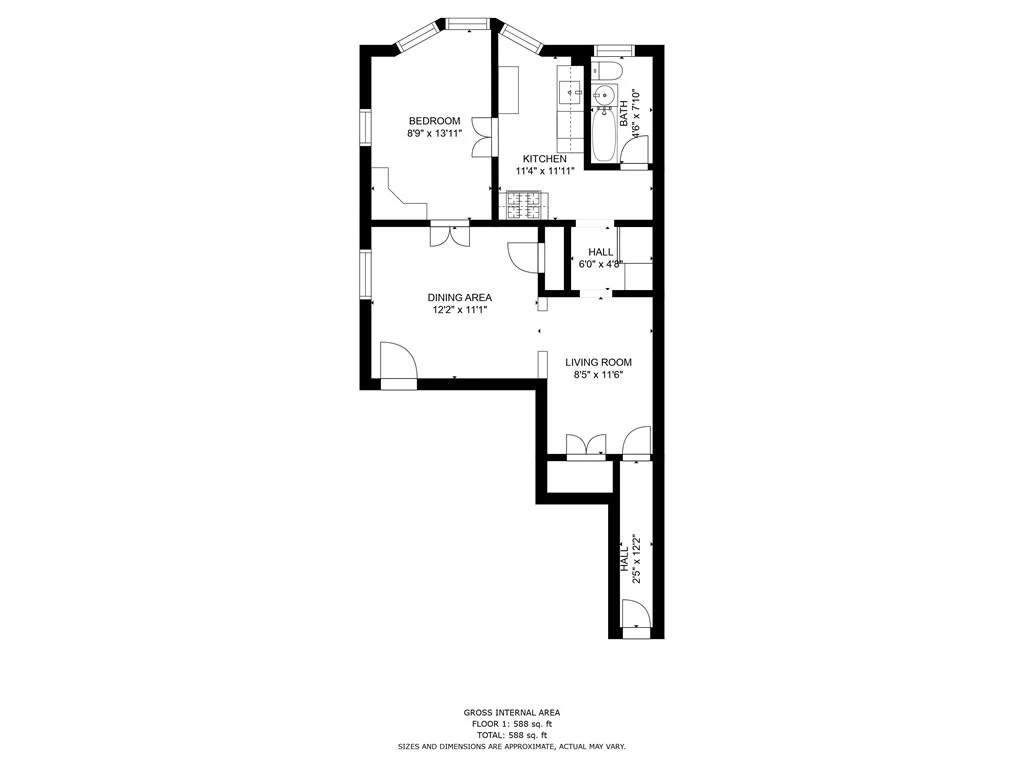 1 bed, 1 bath apartment for rent at 63 Waterhouse St Unit 5, East Somerville — photo 9 of 9