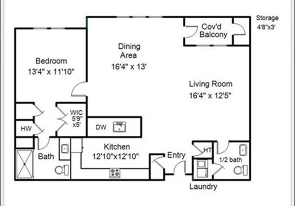 1 bed, 1 bath apartment for rent at 635 Old Post Rd Unit 104, Sharon — photo 10 of 10