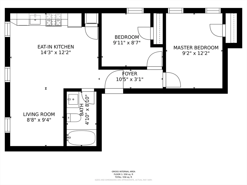 2 bed, 1 bath apartment for rent at 64 Frankfort St Unit 5, East Boston — photo 16 of 17