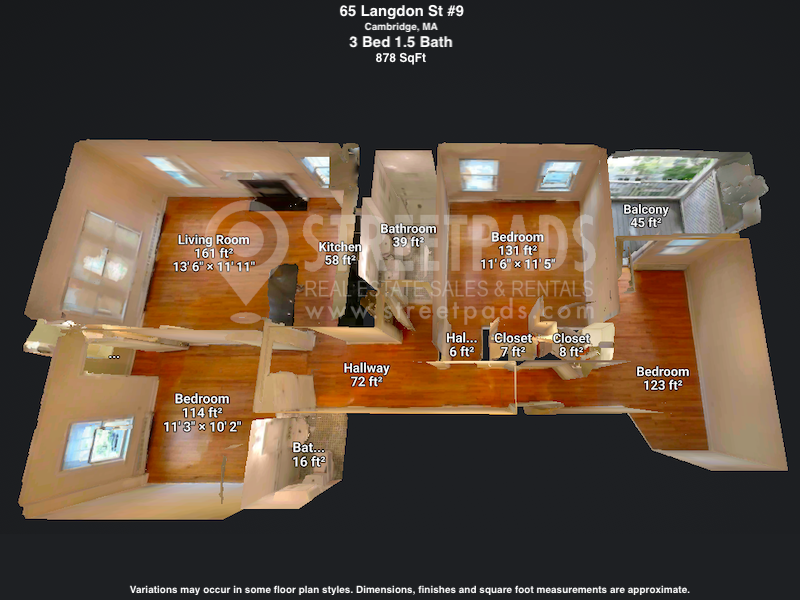 3 bed, 1.5 bath apartment for rent at 65 Langdon St Unit 9, Neighborhood Nine