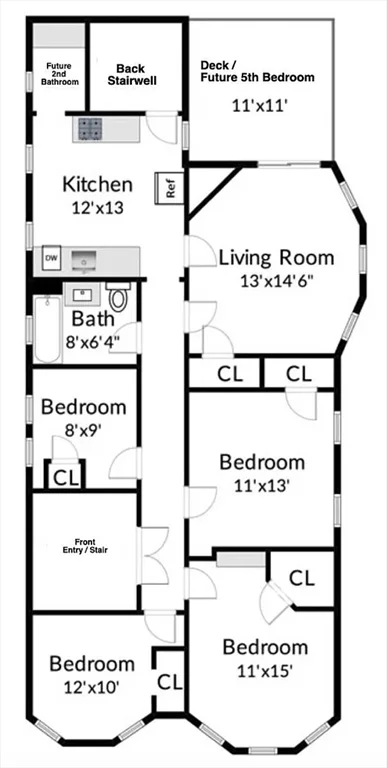 5 bed, 2 bath apartment for rent at 65 Wyman Unit 3, Jamaica Plain — photo 11 of 11