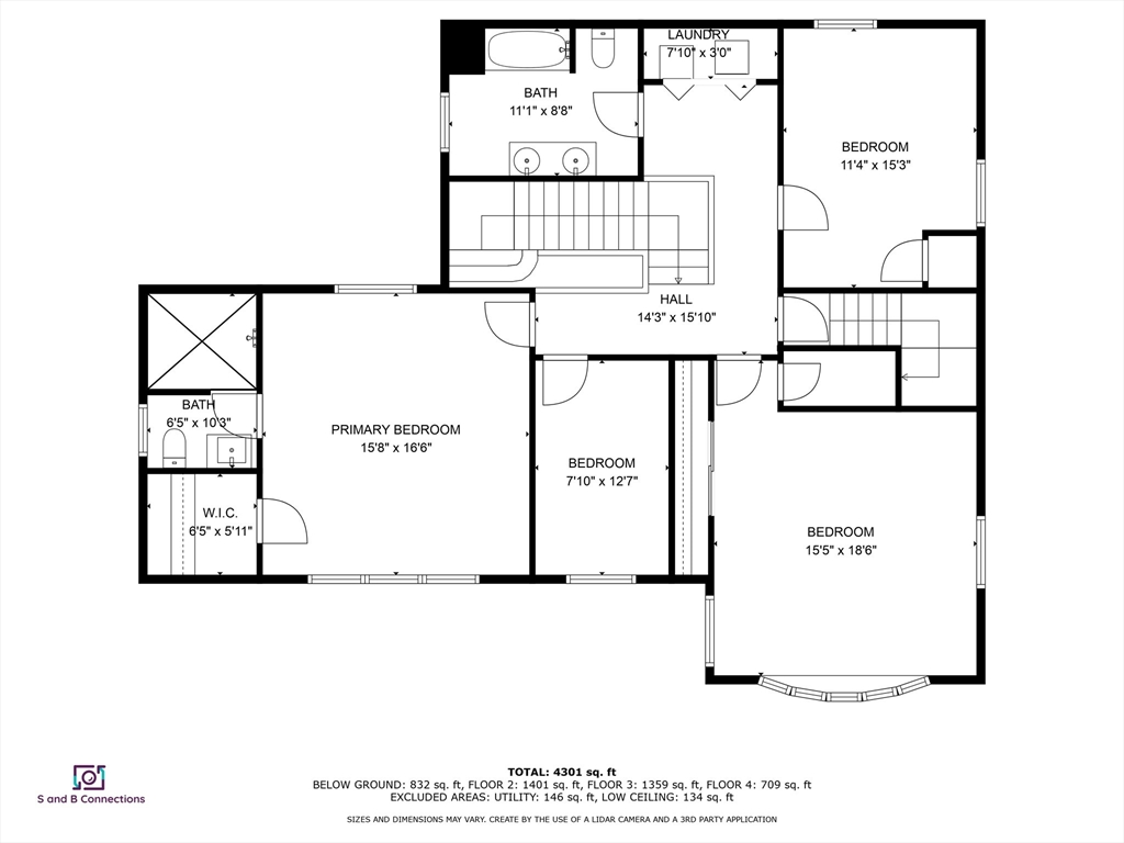 4 bed, 3 bath apartment for rent at 653 Chestnut St, Newton — photo 35 of 38