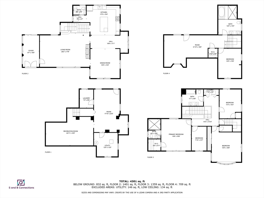 4 bed, 3 bath apartment for rent at 653 Chestnut St, Newton — photo 38 of 38