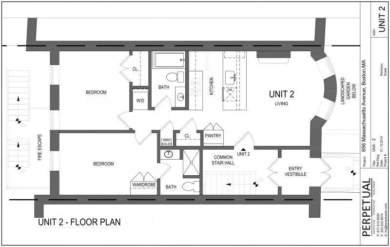 2 bed, 2 bath apartment for rent at 656 Massachusetts Ave Unit 2, South End — photo 6 of 6