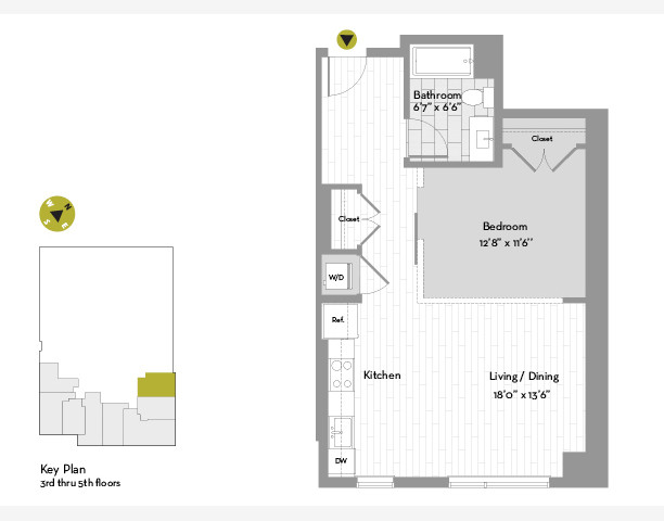 Studio bed, 1 bath apartment for rent at 665 Washington St Unit 308, Boston Downtown — photo 8 of 8