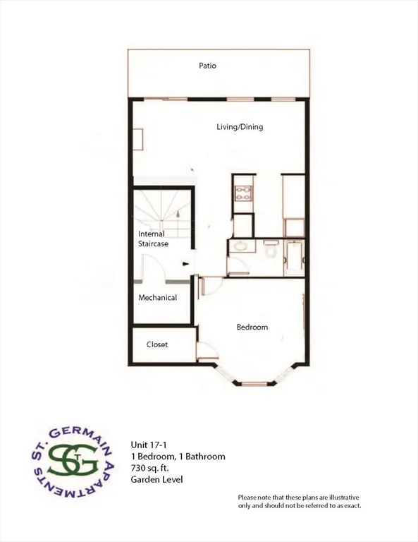 1 bed, 1 bath apartment for rent at 67 Saint Germain St Unit 17-1, Back Bay — photo 13 of 13
