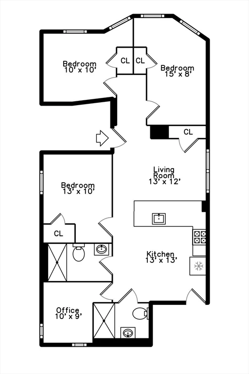 3 bed, 2 bath apartment for rent at 67 Wheatland St Unit 2, Winter Hill — photo 19 of 19