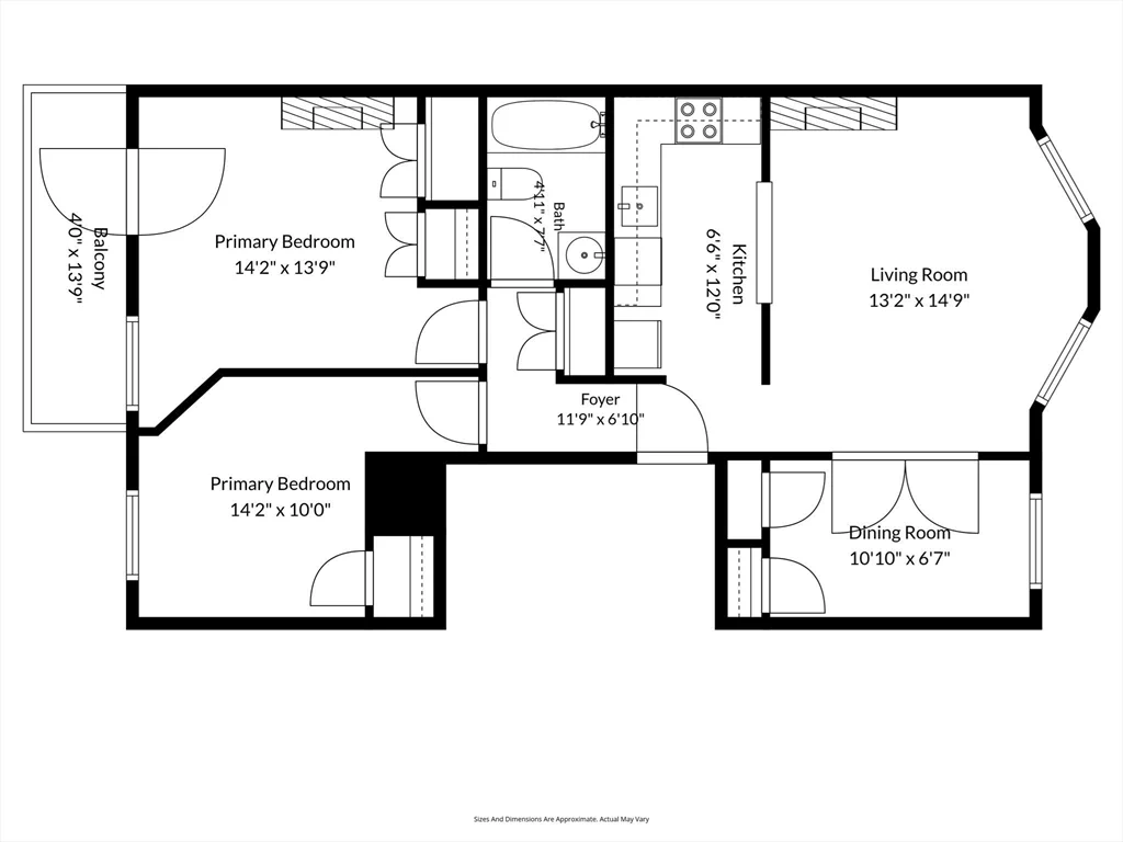 2 bed, 1 bath apartment for rent at 676 Massachusetts Ave Unit 5A, South End — photo 10 of 10