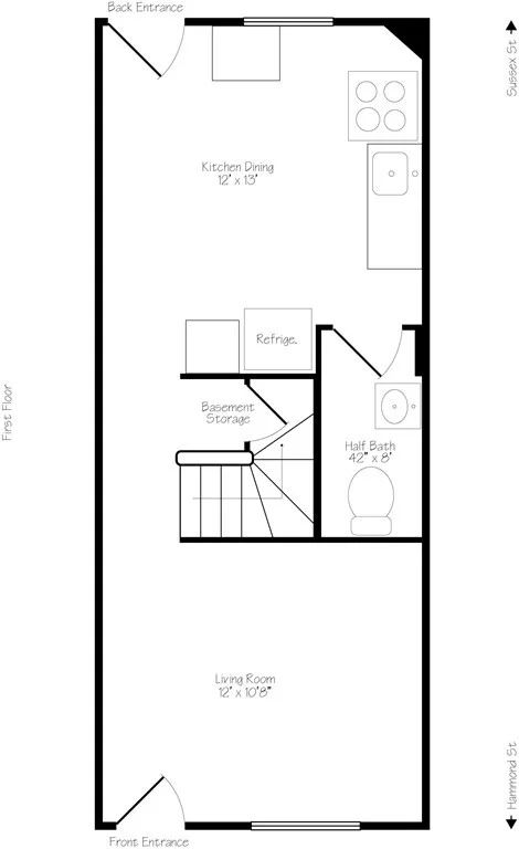 4 bed, 1.5 bath apartment for rent at 68 Hammond St, South End — photo 4 of 17