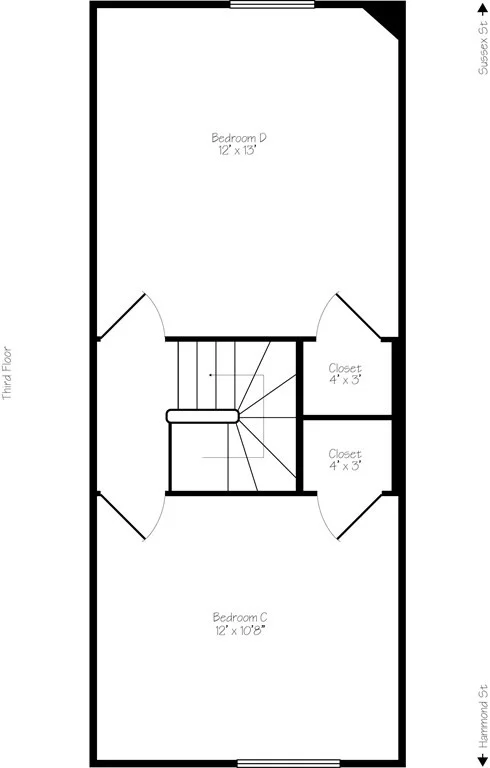 4 bed, 1.5 bath apartment for rent at 68 Hammond St, South End — photo 6 of 17