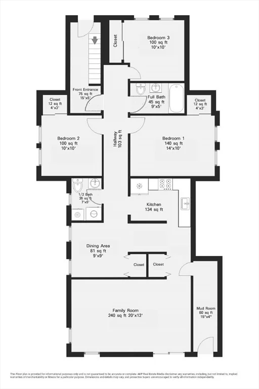 3 bed, 1 bath apartment for rent at 687 Washington St Unit 3, Easton — photo 25 of 25