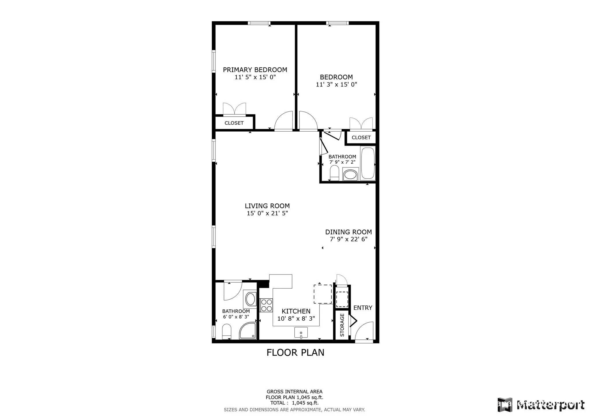 2 bed, 2 bath apartment for rent at 69 Harvey St Unit 1, North Cambridge — photo 22 of 23