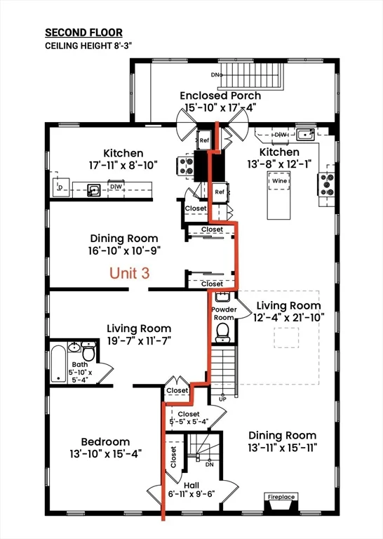 1 bed, 1 bath apartment for rent at 69 Jaques St Unit 3, Winter Hill — photo 4 of 6