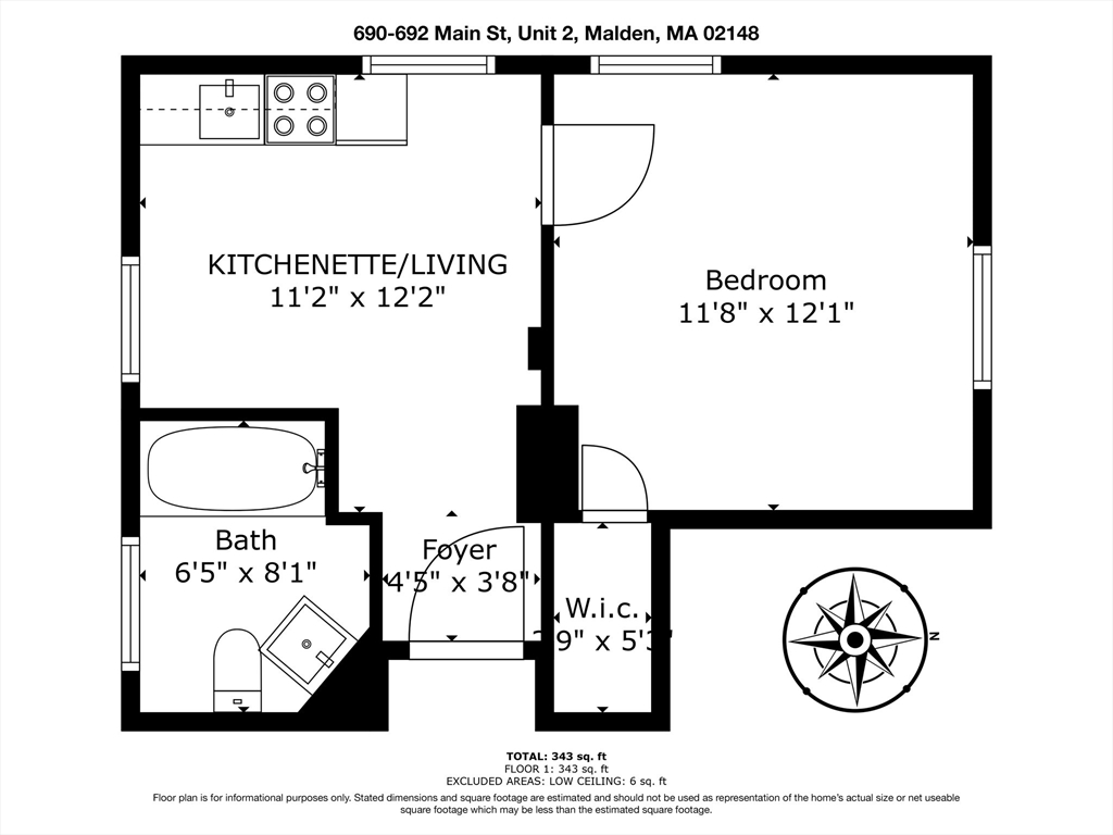 1 bed, 1 bath apartment for rent at 690-692 Main St Unit 2, Malden — photo 20 of 20