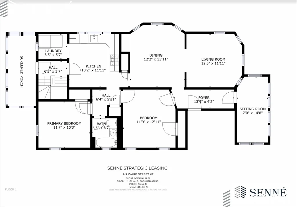 2 bed, 1 bath apartment for rent at 7-9 Ware St Unit 2, Teele Square — photo 10 of 10