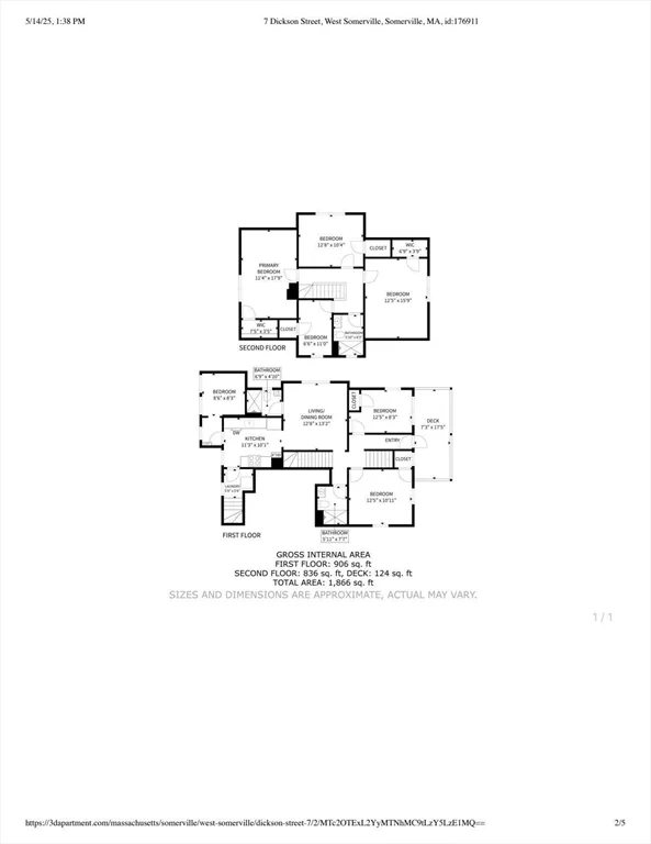7 bed, 3 bath apartment for rent at 7 Dickson Unit 2, Teele Square — photo 16 of 17