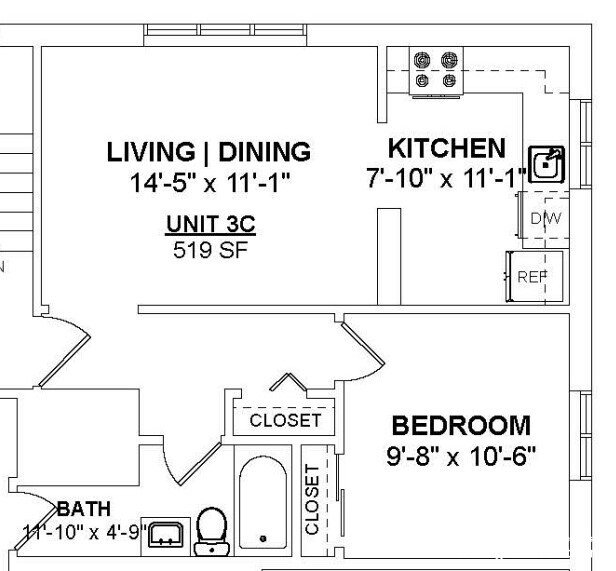 1 bed, 1 bath apartment for rent at 7 Holmes St Unit 3C, Quincy — photo 23 of 24