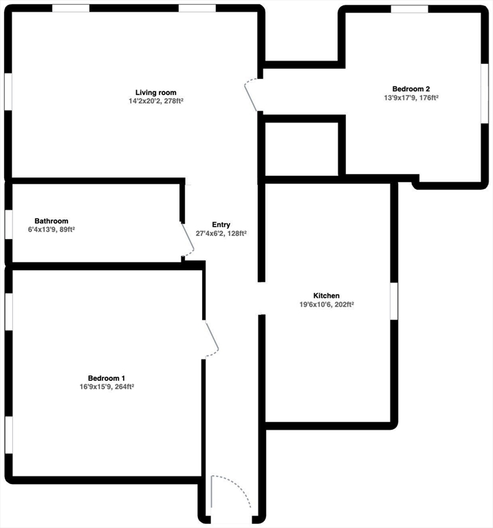 2 bed, 1 bath apartment for rent at 7 Naples Rd Unit 2, North Brookline — photo 8 of 8