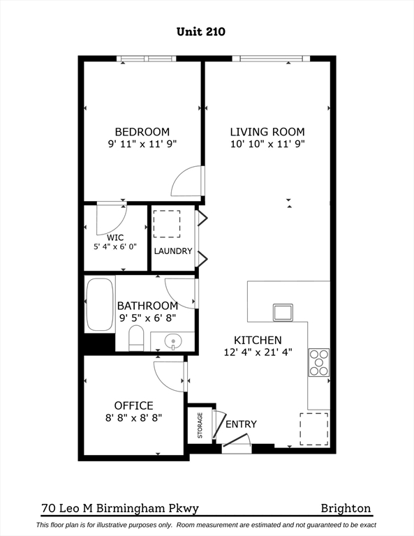 1 bed, 1 bath apartment for rent at 70 Leo M Birmingham Pkwa Unit 210, Brighton — photo 36 of 36