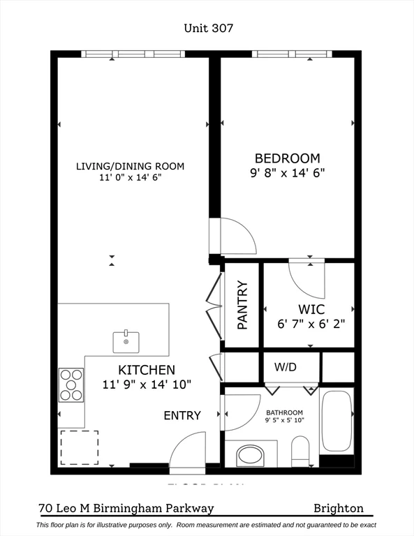 1 bed, 1 bath apartment for rent at 70 Leo M Birmingham Pkwy Unit U307, Brighton — photo 31 of 31