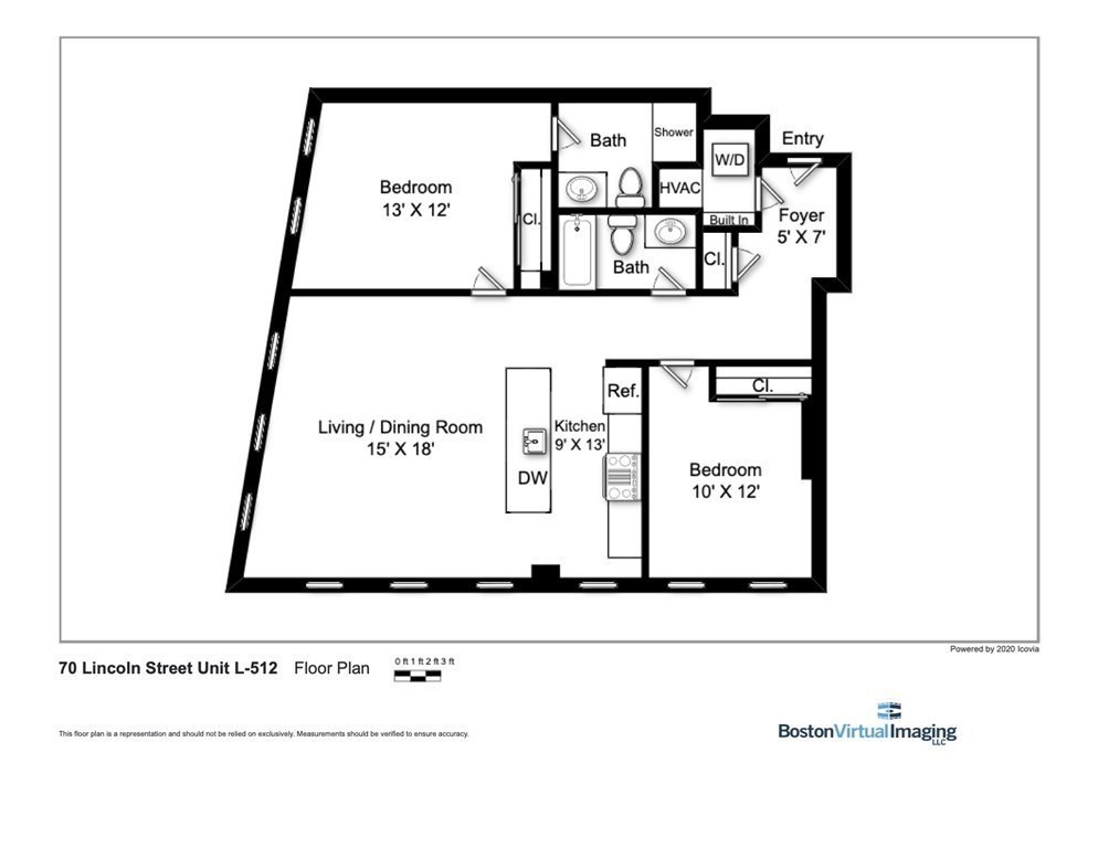 2 bed, 2 bath apartment for rent at 70 Lincoln St Unit 512, Boston — photo 10 of 10