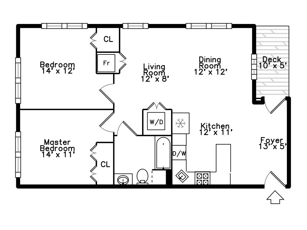 2 bed, 1 bath apartment for rent at 70 Prospect St Unit 304, Union Square — photo 11 of 11