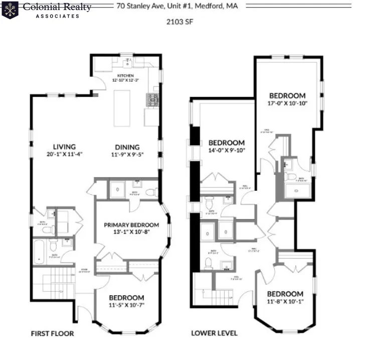 5 bed, 5.5 bath apartment for rent at 70 Stanley Ave Unit Ave, South Medford — photo 10 of 27