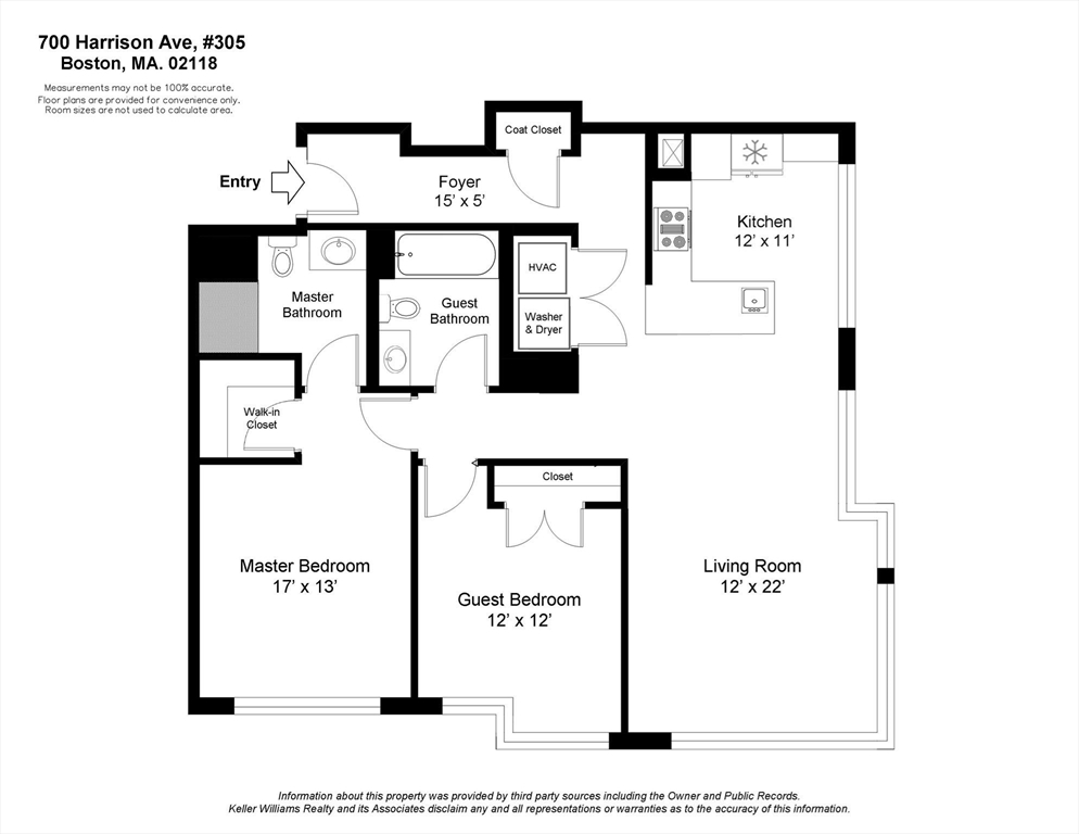 2 bed, 2 bath apartment for rent at 700 Harrison Ave Unit 305, South End — photo 13 of 31