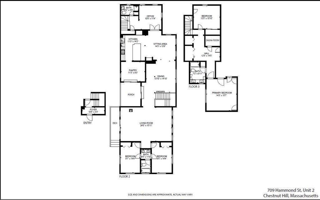 4 bed, 3 bath apartment for rent at 709 Hammond St Unit 2, Chestnut Hill — photo 33 of 33
