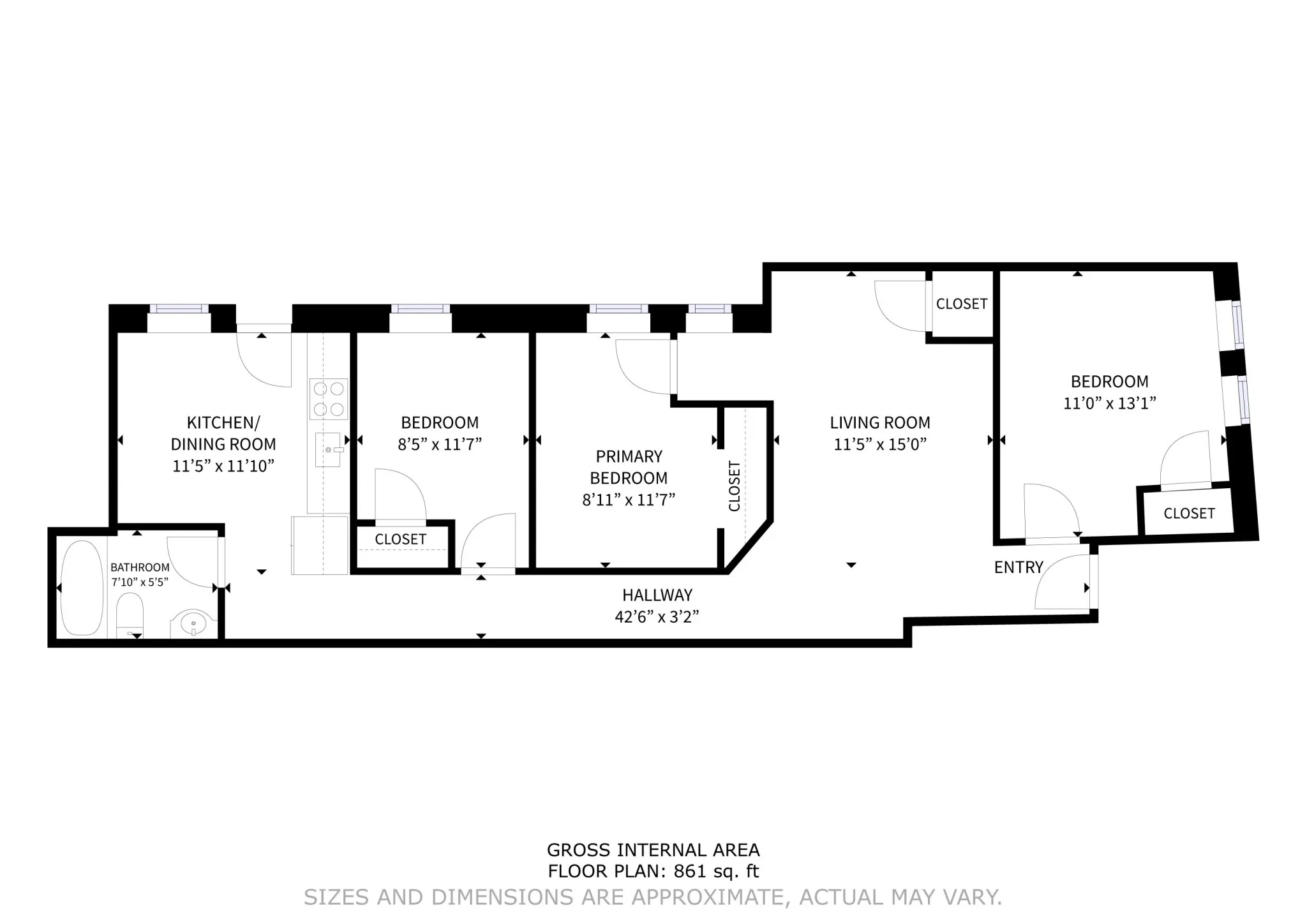 3 bed, 1 bath apartment for rent at 712 Shawmut Ave Unit 1 (1R), Roxbury — photo 15 of 15