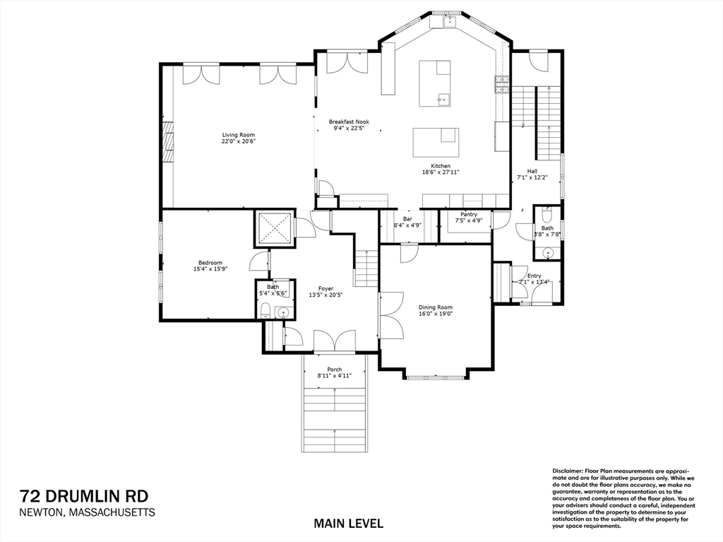 5 bed, 4+ bath apartment for rent at 72 Drumlin Rd, Newton — photo 39 of 42