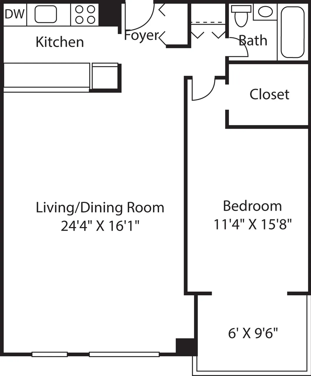 1 bed, 1 bath apartment for rent at 72 Staniford St Unit 12J, West End — photo 1 of 8