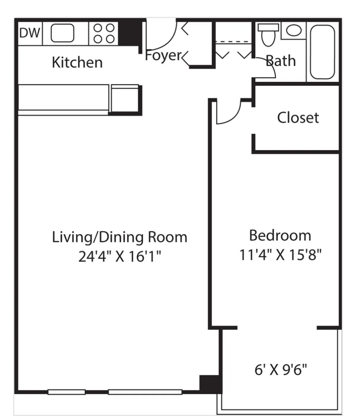 1 bed, 1 bath apartment for rent at 72 Staniford St Unit 12J, West End — photo 6 of 8