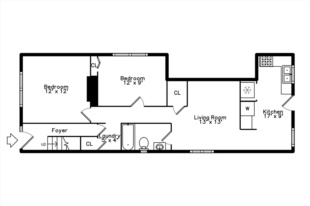 2 bed, 1 bath apartment for rent at 73 Oak St Unit 1, Union Square — photo 10 of 10