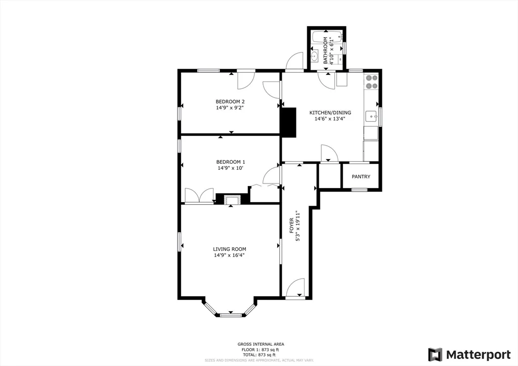 2 bed, 1 bath apartment for rent at 74 Fairbanks St Unit 1, Oak Square — photo 18 of 18