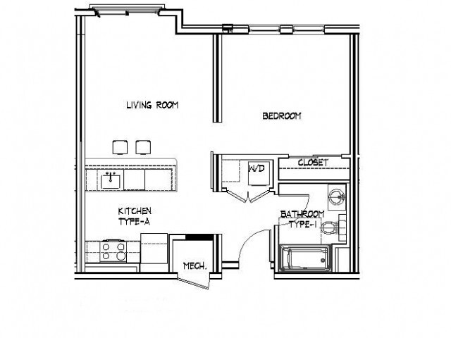 1 bed, 1 bath apartment for rent at 75 Braintree St Unit 602, Allston — photo 2 of 23