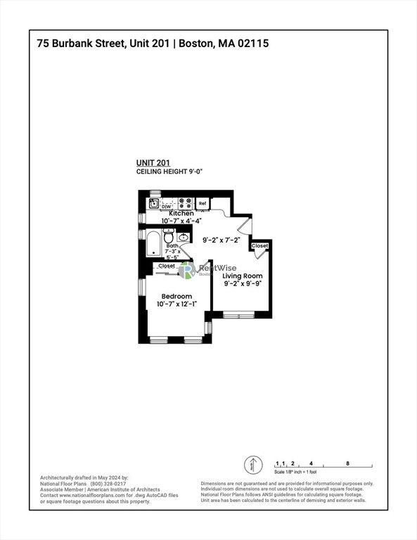 1 bed, 1 bath apartment for rent at 75 Burbank St Unit 201, Fenway — photo 18 of 21