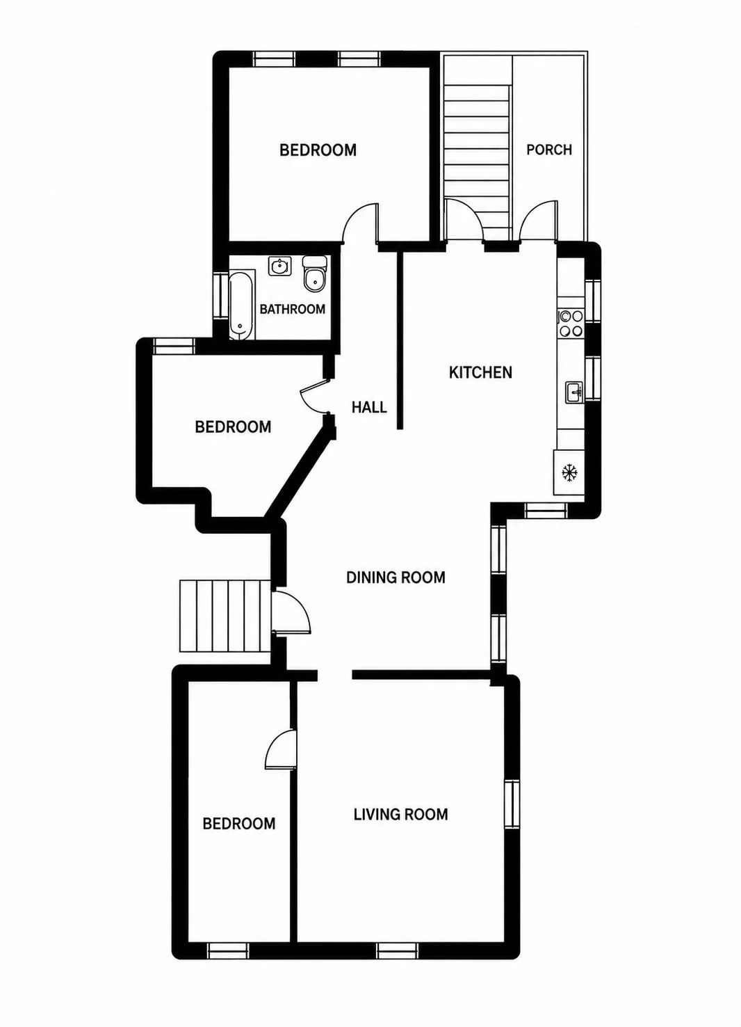3 bed, 1 bath apartment for rent at 75 Easton Unit 3, Allston — photo 11 of 11