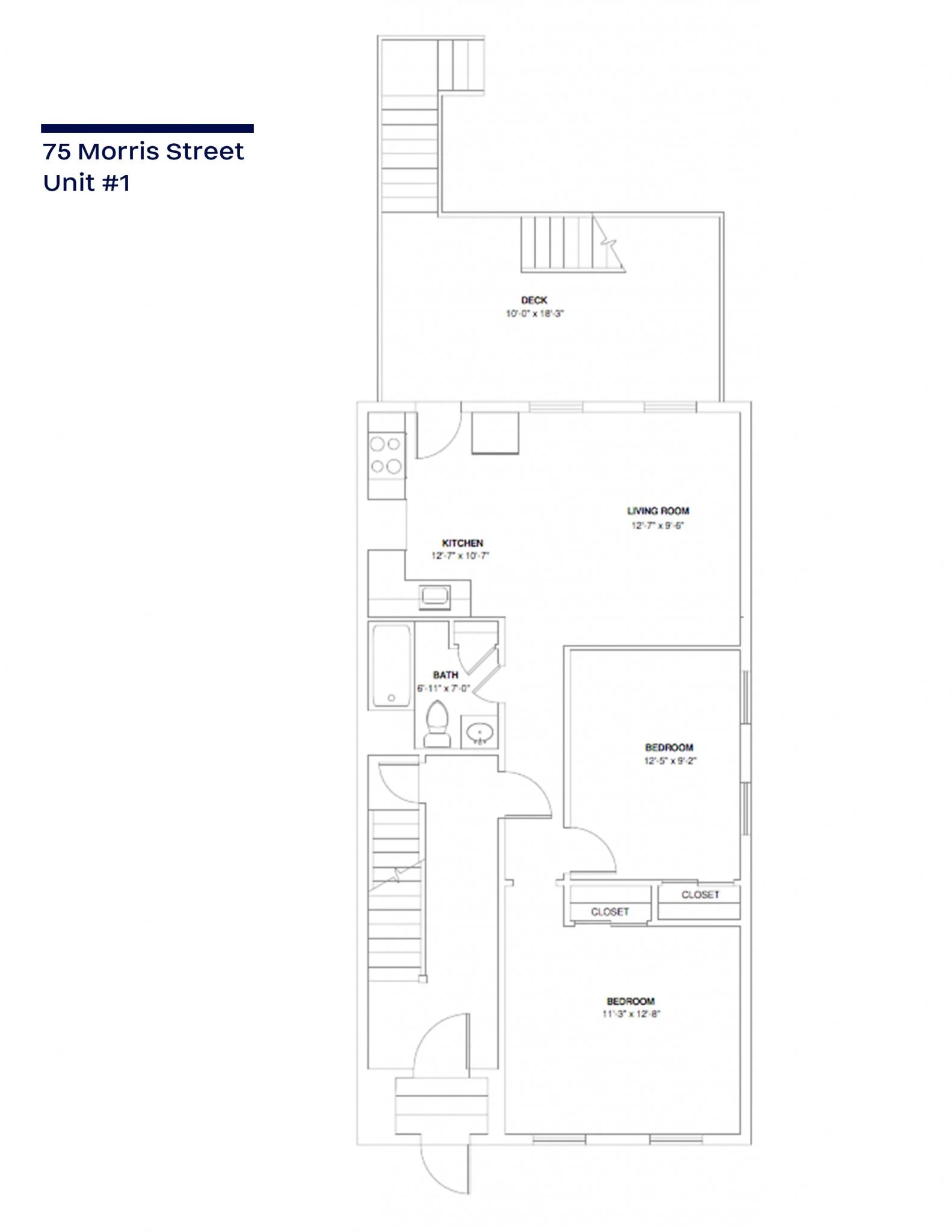 2 bed, 1 bath apartment for rent at 75 Morris St Unit 1A, East Boston — photo 13 of 14