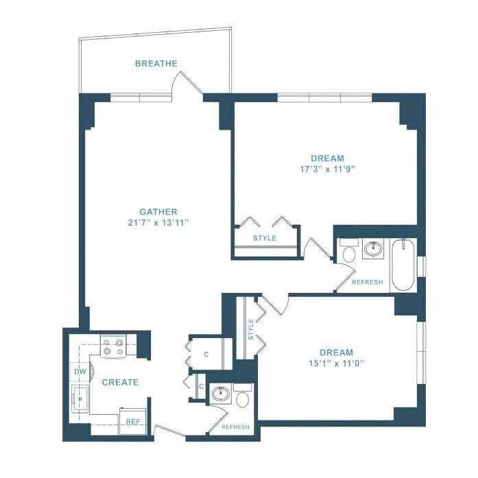 2 bed, 1.5 bath apartment for rent at 75 Saint Alphonsus St Unit 102, Mission Hill — photo 2 of 51