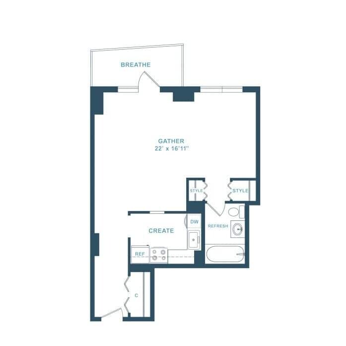1 bed, 1 bath apartment for rent at 75 Saint Alphonsus St Unit 110, Mission Hill — photo 13 of 19