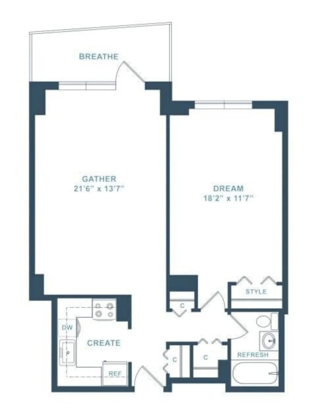 1 bed, 1 bath apartment for rent at 75 Saint Alphonsus St Unit 2003, Mission Hill — photo 6 of 6
