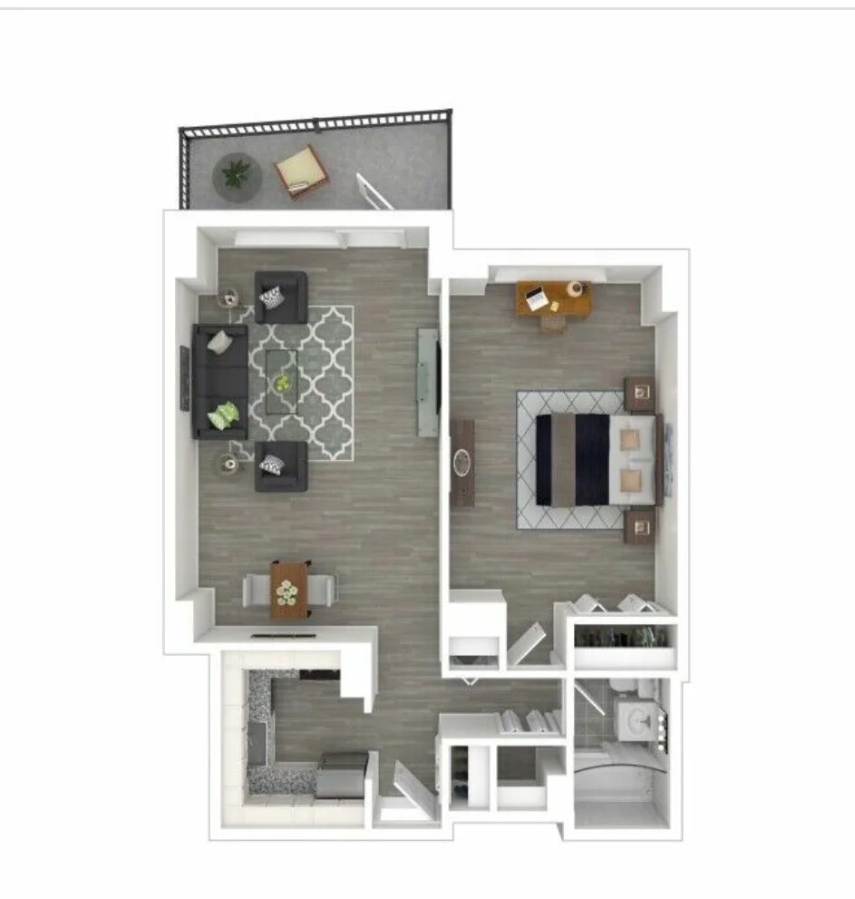 1 bed, 1 bath apartment for rent at 75 Saint Alphonsus St Unit 2003, Mission Hill — photo 4 of 6